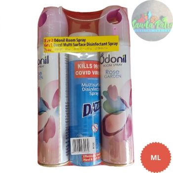 Odonil Room Spray Combo ,B2-G1 & Dazzl Multi Surface Disinfectant Spray