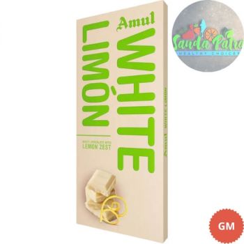 AMUL WHITE LIMON CHOCOLATE, 150GM