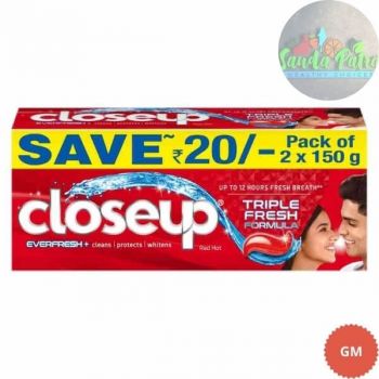 Closeup Everfresh+ Anti-Germ Gel Toothpaste Red Hot, 300 gm