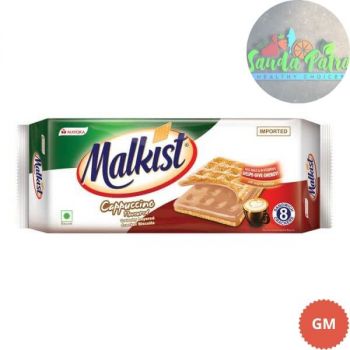 MALKIST CAPPUCCINO FLAVOURED CRACKER BISCUITS FAMILY PACK, 144GM