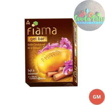 FIAMA GEL BAR - GOLDEN SANDALWOOD, 75G 