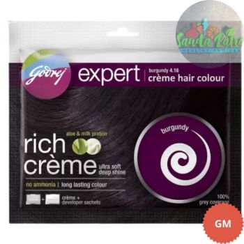 Godrej Expert Rich Creme Hair Colour Burgunday, Shade 4.16