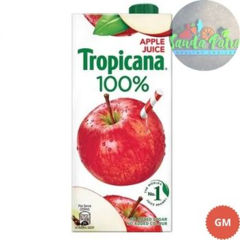 TROPICANA 100% NO ADDED SUGAR - APPLE JUICE, 1LTR