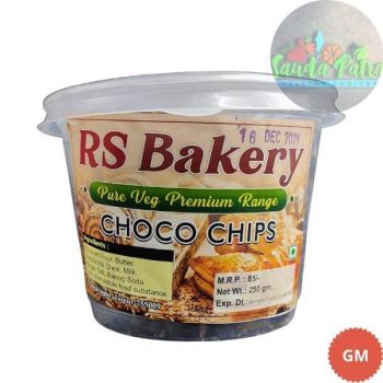 RS BAKERY CHOCO CHIPS VEG COOKIES, 250GM