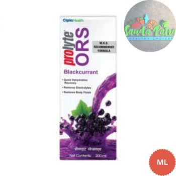 CIPLA PROLYTE BLACKCURRANT FRUIT ORS, 200ML