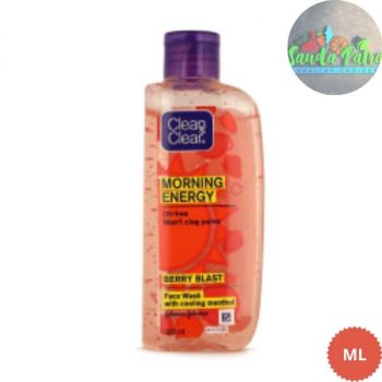 Clean & Clear Morning Energy Berry Blast Face Wash, Red, 100ml
