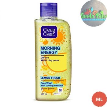 Clean & Clear Morning Energy Lemon Fresh Face Wash, Yellow, 100ml