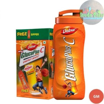 Dabur Gluco Plus C Orange, 500gm Get Sipper Free