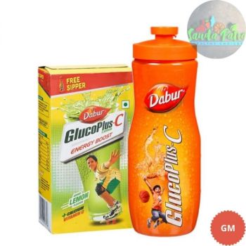 Dabur Gluco Plus C Lemon, 500gm Get Sipper Free