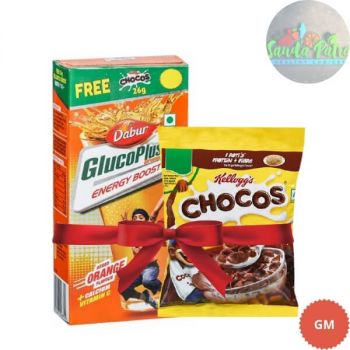 Dabur Gluco Plus-C Orange, 75 Gms, Free Kelloggs Chocos