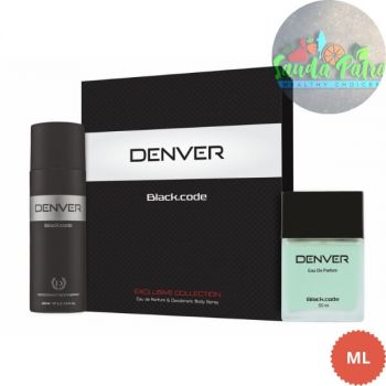 DENVER BLACK CODE GIFT PACK DEO & PERFUME, 225ML