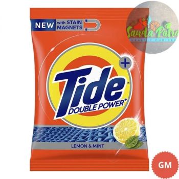 TIDE DOUBLE POWER LEMON AND MINT DETERGENT POWDER , 1KG