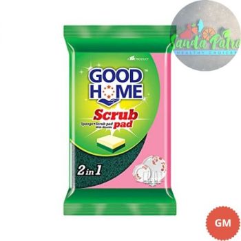 GOOD HOME SPONGE+SCRUB PAD 2IN1, 1N