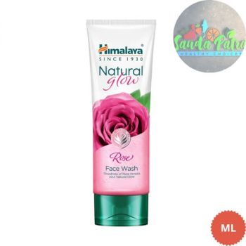 HIMALAYA NATURAL GLOW ROSE FACE WASH, 50ML