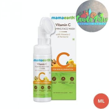 MAMAEARTH VITAMIN C FOAMING FACE WASH WITH VITAMIN C & TURMERIC, 150 ML