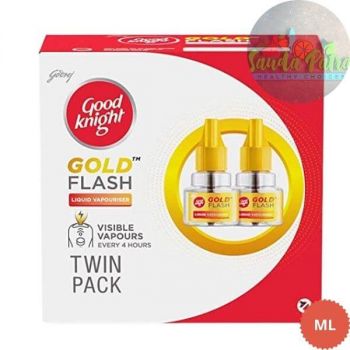 GOOD KNIGHT GOLD FLASH MOSQUITO REPELLENT 2 REFILL, 45ML