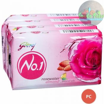 Godrej No.1 Rosewater And Almond Soap B3G1, 45X4 - 180Gm