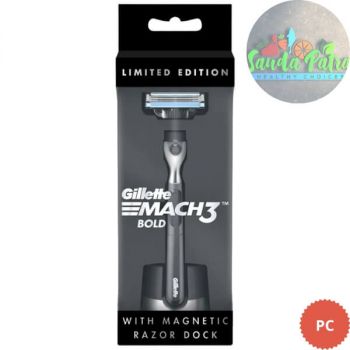 GILLETTE MACH 3 BOLD WITH MAGNETIC RAZOR DOCK, 1 PC