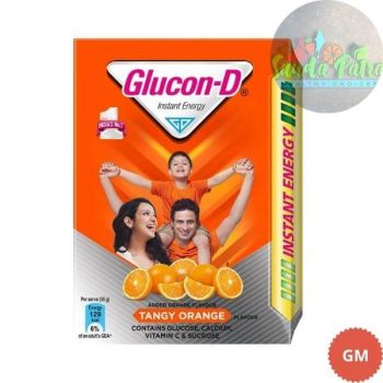 GLUCON D INSTANT ENERGY HEALTH DRINK TANGY ORANGE, 200GM REFILL