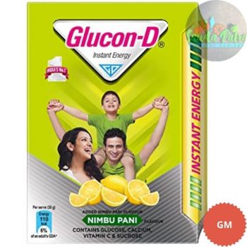 Glucon D Instant Energy Health Drink Nimbu Pani, 200gm Refill