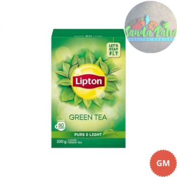 LIPTON PURE AND LIGHT GREEN TEA, 100GM