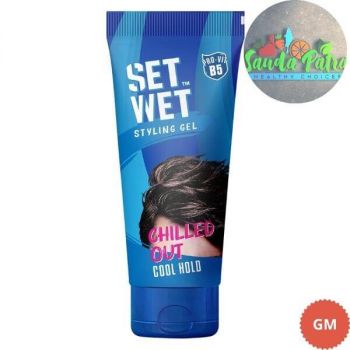 SET WET COOL HOLD STYLING HAIR GEL, 50 ML TUBE