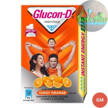 GLUCON D INSTANT ENERGY HEALTH DRINK TANGY ORANGE, 450GM REFILL