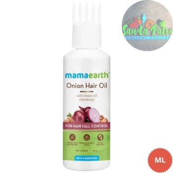 MAMAEARTH ONION HAIR OIL WITH REDENSYL FOR HAIR FALL CONTROL, 50ML