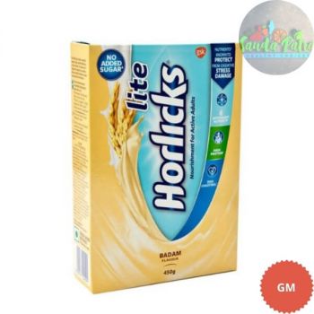 Horlicks Lite Regular Badam Flavour Refill, 500gm