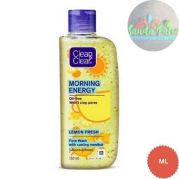 Clean & Clear Morning Energy Lemon Fresh Face Wash, Yellow, 50ml