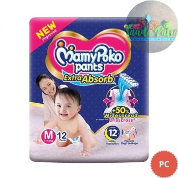 MAMYPOKO PANTS EXTRA ABSORB M, 12 PANTS