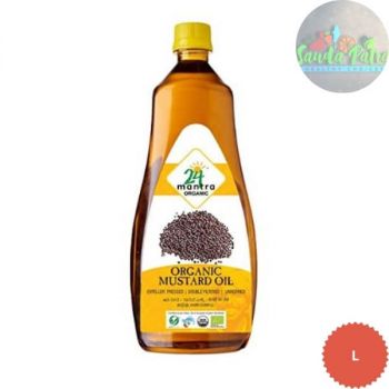 24 Mantra Organic - Cold Pressed Premium Mustard Oil, 1L