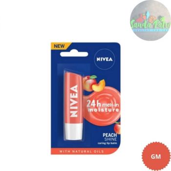 Nivea Peach Shine Lip Care, 4.8gm