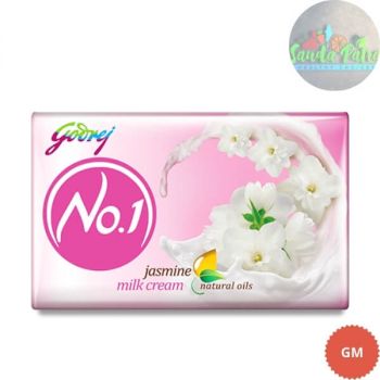 Godrej No.1 Jasmine and Milk Cream Soap Buy 3 Get 1 Free, 45x4 - 180gm