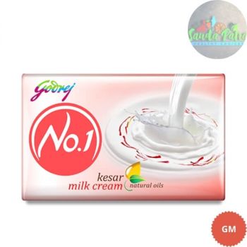 Godrej No.1 Kesar and Milk Cream and Alover Soap Buy 3 Get 1 Free, 45x4 - 180gm