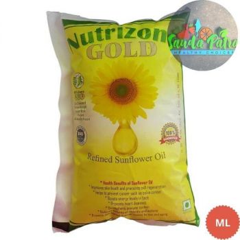 NUTRIZONE GOLD REFINED SUNFLOWER OIL, 1LTR