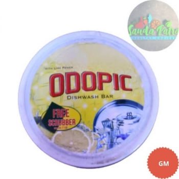 Odopic Round Dish Wash Bar, 500g Box with free scrubber