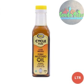 CYCLE PURE COLD PRESSED MUSTARD OIL, 1LTR JAR
