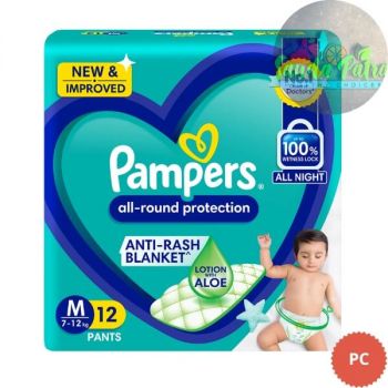 PAMPERS PANTS M , 12S