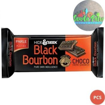 PARLE HIDE AND SEEK BLACK BOURBON CHOCO CRÈME SANDWICH, 100GM