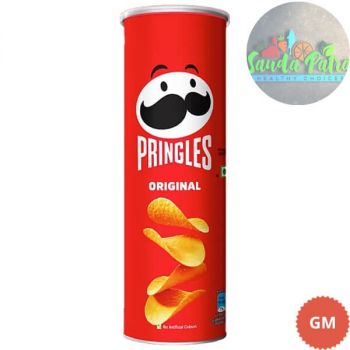 PRINGLES ORIGINAL CLASSIC SALTED FLAVOURED POTATO CRISPS, 107GM