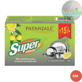 Patanjali Super Dishwash Bar, 250Gm