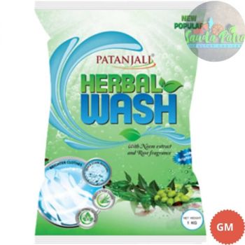 Patanjali Detergent Powder Herbal Wash, 1Kg