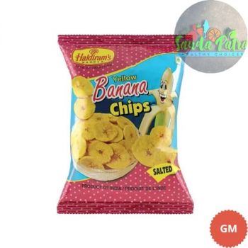 HALDIRAM'S SALTED YELLOW BANANA CHIPS, 35GM