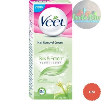 Veet Silk & Fresh Hair Removal Cream - Dry Skin, 25gm