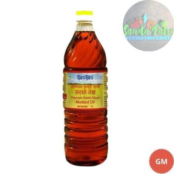 SRI SRI PREMIUM KACHI GHANI MUSTARD OIL, 1L BOTTLE 