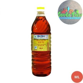 SRI SRI PREMIUM KACHI GHANI MUSTARD OIL, 200ML BOTTLE