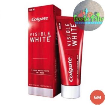 COLGATE VISIBLE WHITE, TEETH WHITENING TOOTHPASTE, 23GM