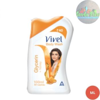 Vivel Body Wash Glycerin + Honey, 100ml (with FREE Loofah)