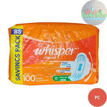 Whisper Choice Regular With wings,20 Pads
